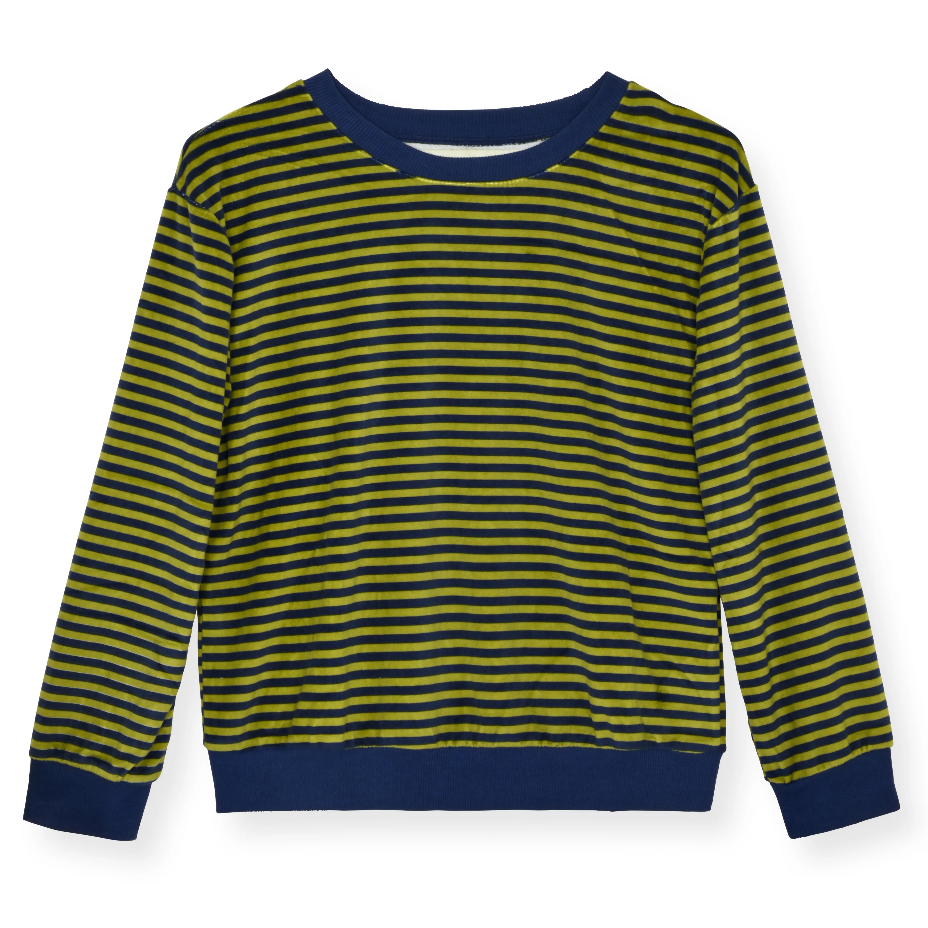 2-Piece Boys Velour Pajama Sets- Stripes, Green & Blue Pajama Sets for Toddlers & Boys