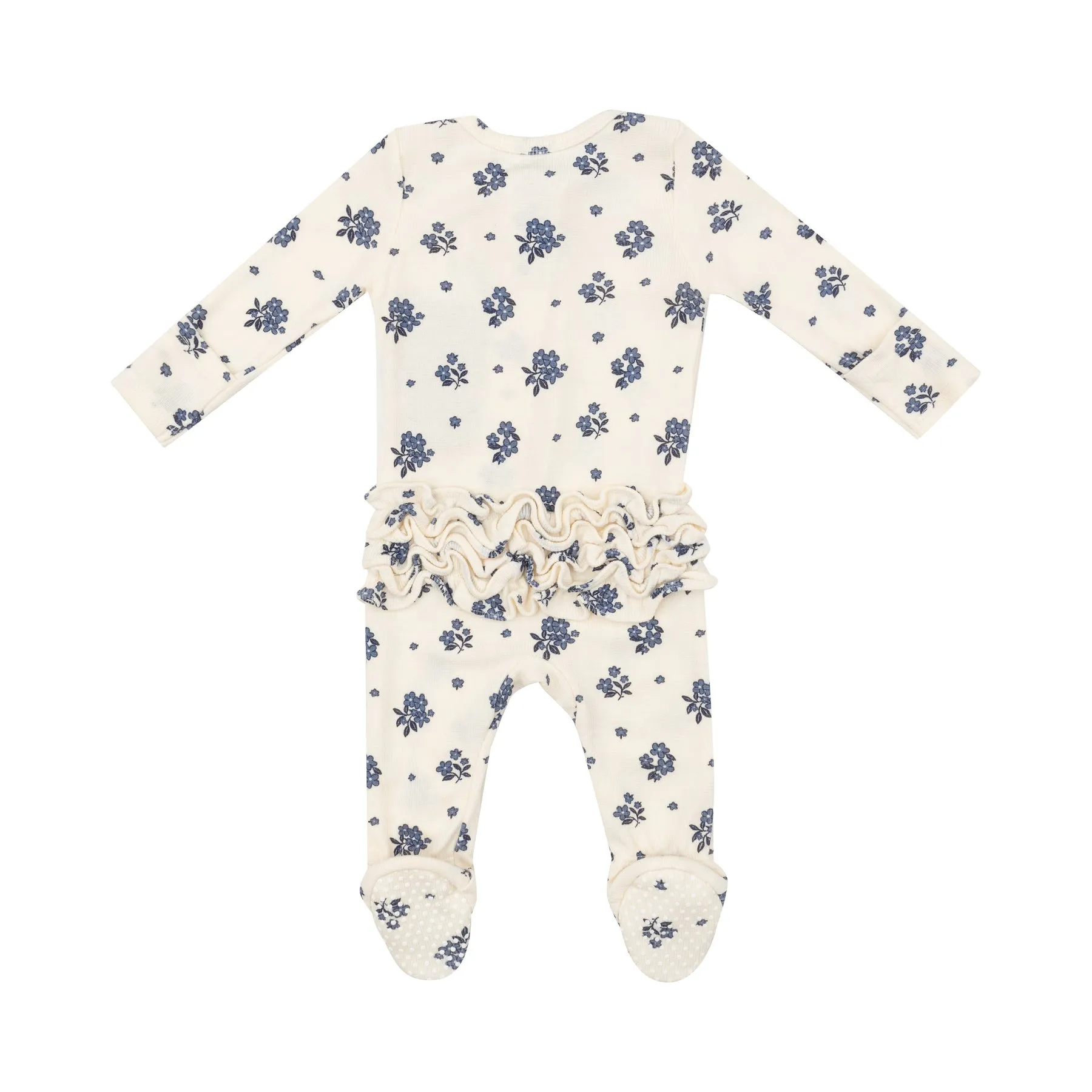 2 Way Ruffle Back Zipper Footie - Petite Bouquet by Angel Dear