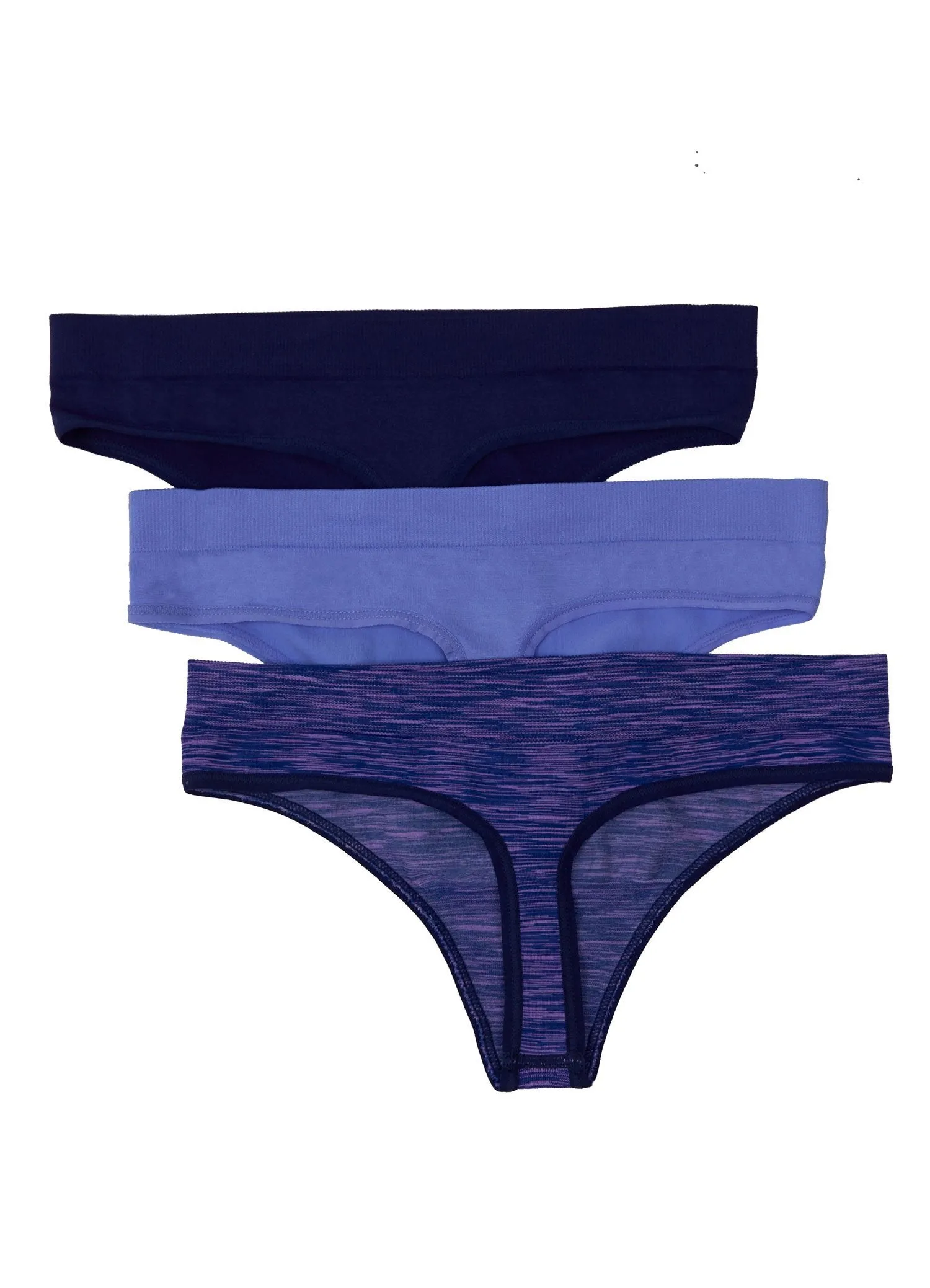 3-Pack Spacedye Seamless Thong