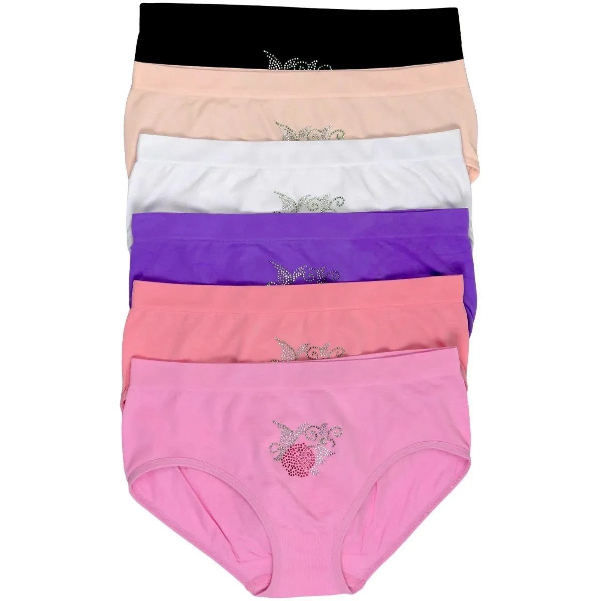 6-Pack: Seamless Stretch Panties Bikini Cut