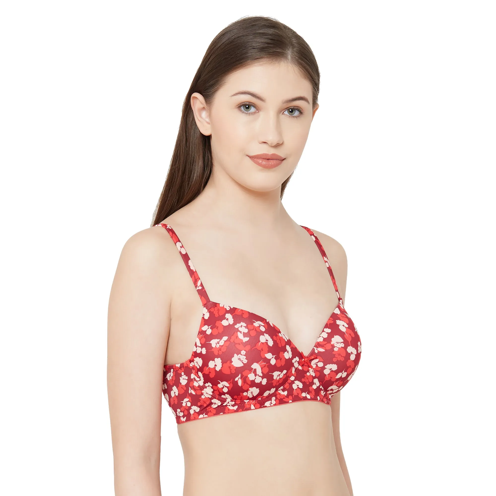 6365-Spandex Support Bra-Tango Red