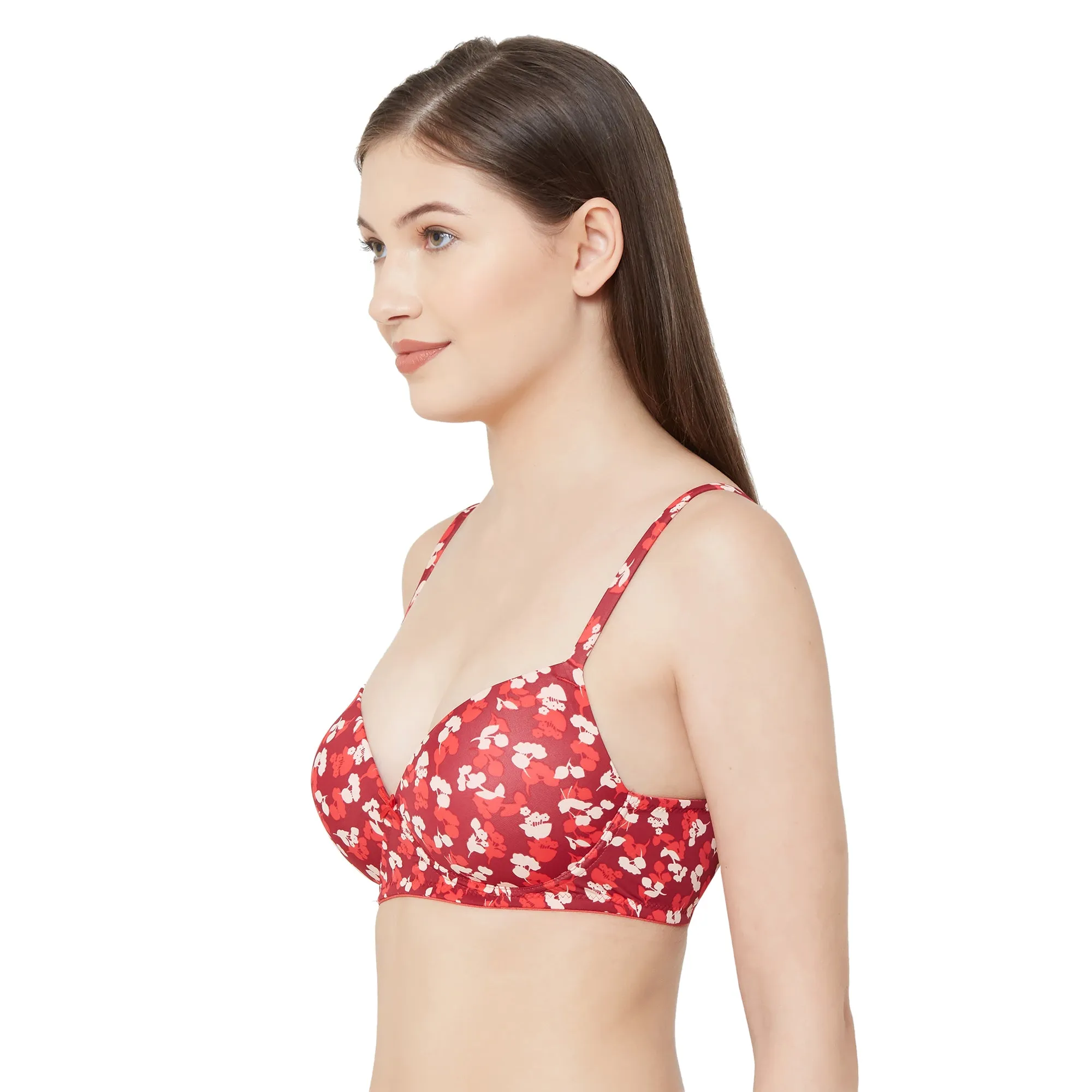 6365-Spandex Support Bra-Tango Red