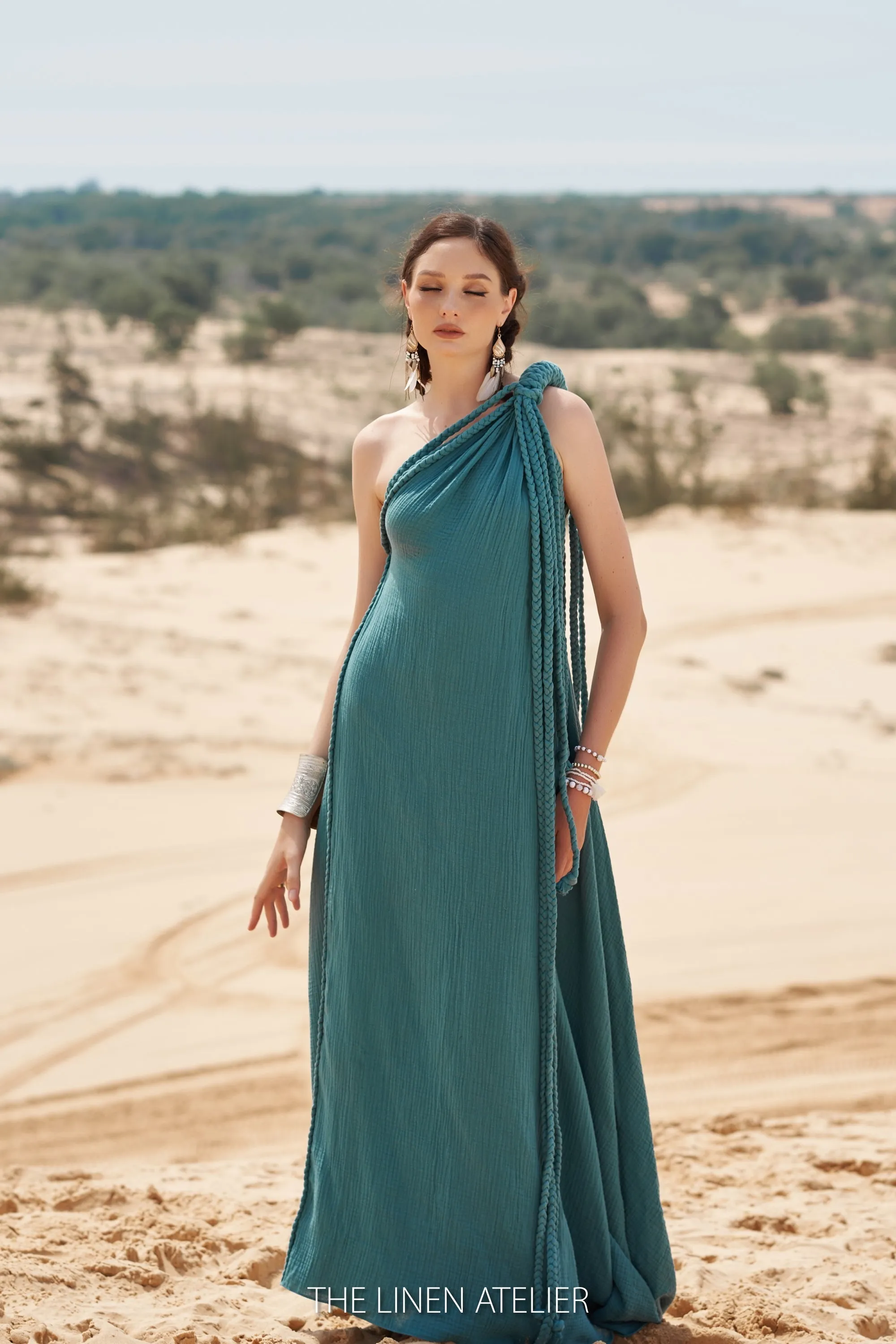 AGATHA Goddess Dress Women One Shoulder