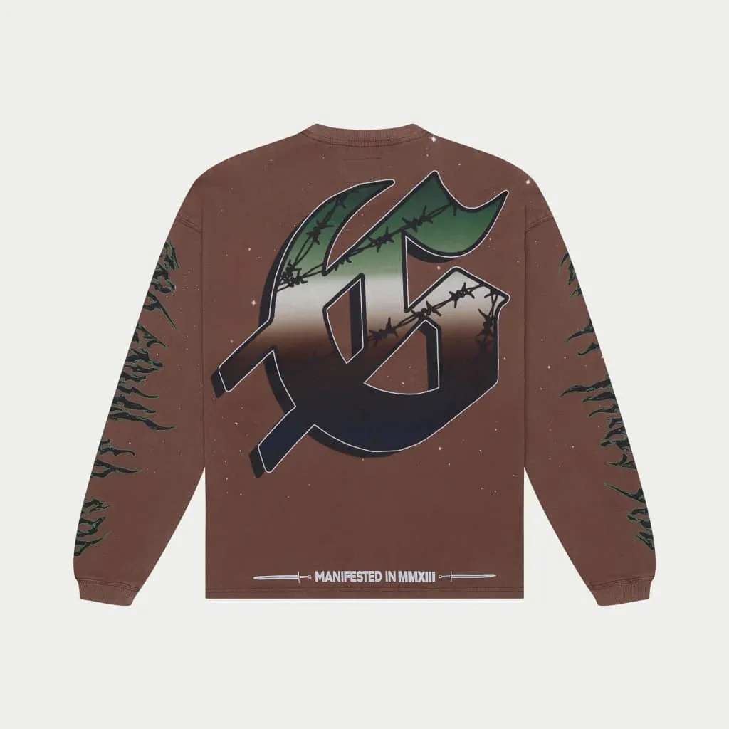 Air Strike LS T-shirt (Mocha) - GASLSTEEMCH