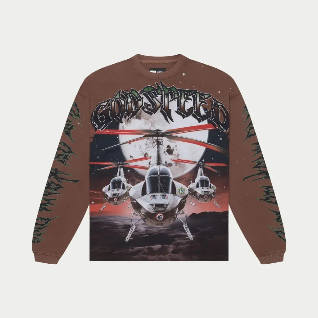 Air Strike LS T-shirt (Mocha) - GASLSTEEMCH