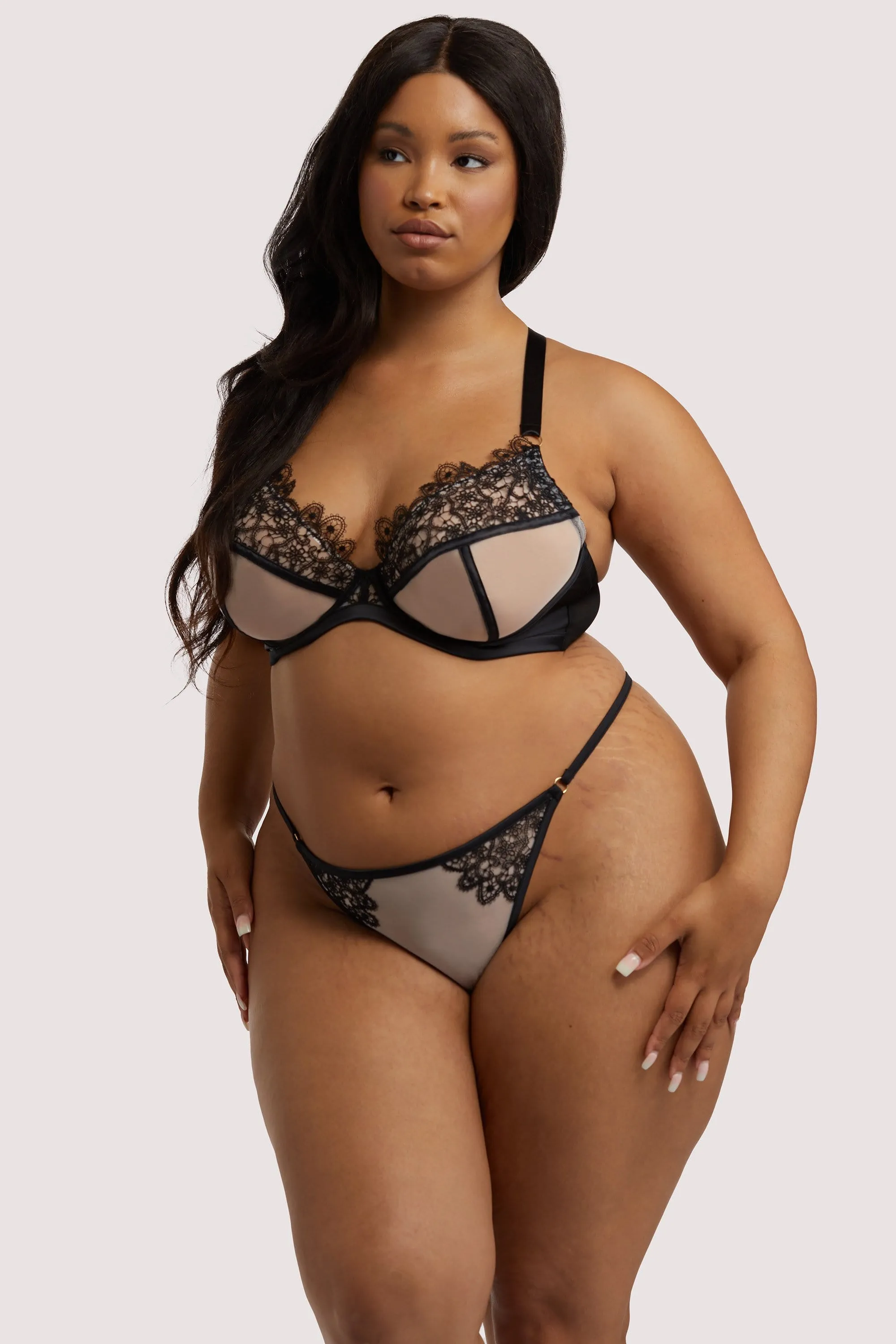 Anaise Black Thong