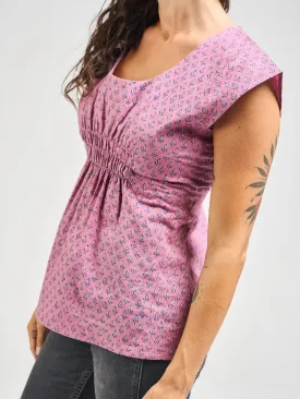 Artsy Traveler Top - Purple Buds