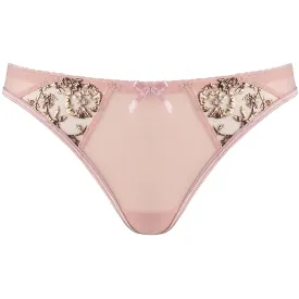 Axami Copper Rose Sheer Mesh Thong Panty