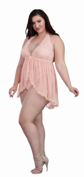 Babydoll - Queen Size - Peach