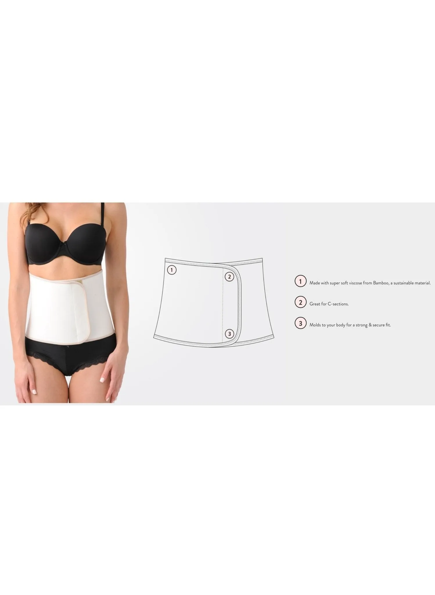 Bamboo Belly Wrap - Black