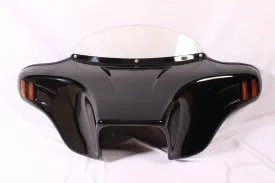 BATWING FAIRING WINDSHIELD TRIUMPH ROCKET III TOURING 2008-2017  CUTOUT PAINTED AMBER