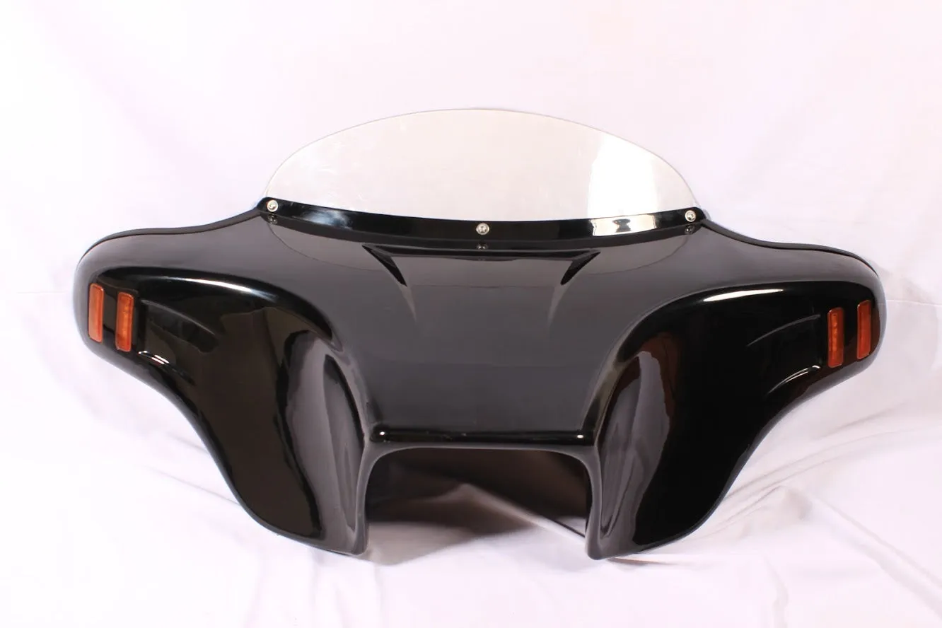 BATWING FAIRING WINDSHIELD TRIUMPH ROCKET III TOURING 2008-2017  CUTOUT PAINTED AMBER