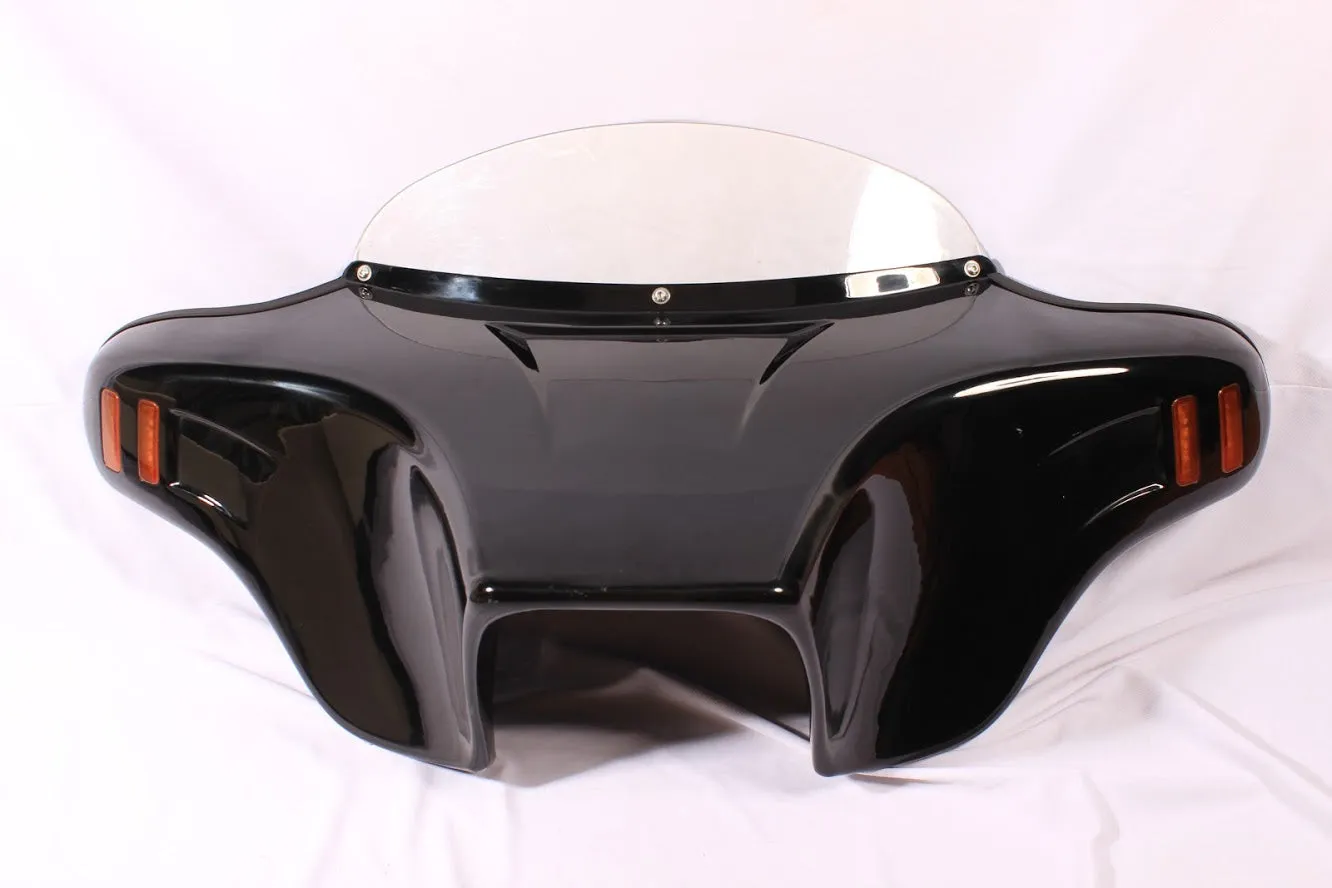 BATWING FAIRING WINDSHIELD TRIUMPH ROCKET III TOURING 2008-2017  CUTOUT PAINTED AMBER