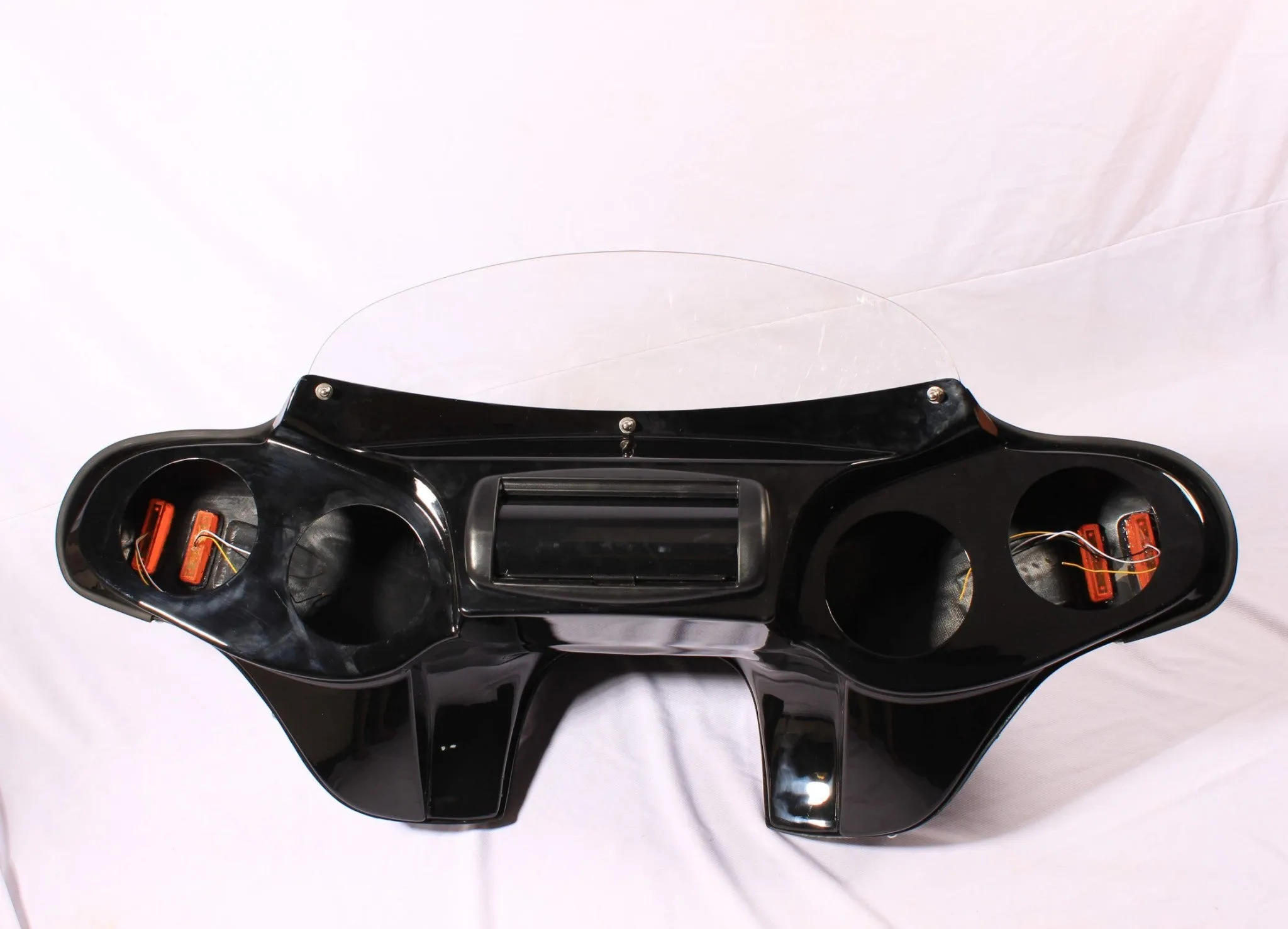 BATWING FAIRING WINDSHIELD TRIUMPH ROCKET III TOURING 2008-2017  CUTOUT PAINTED AMBER