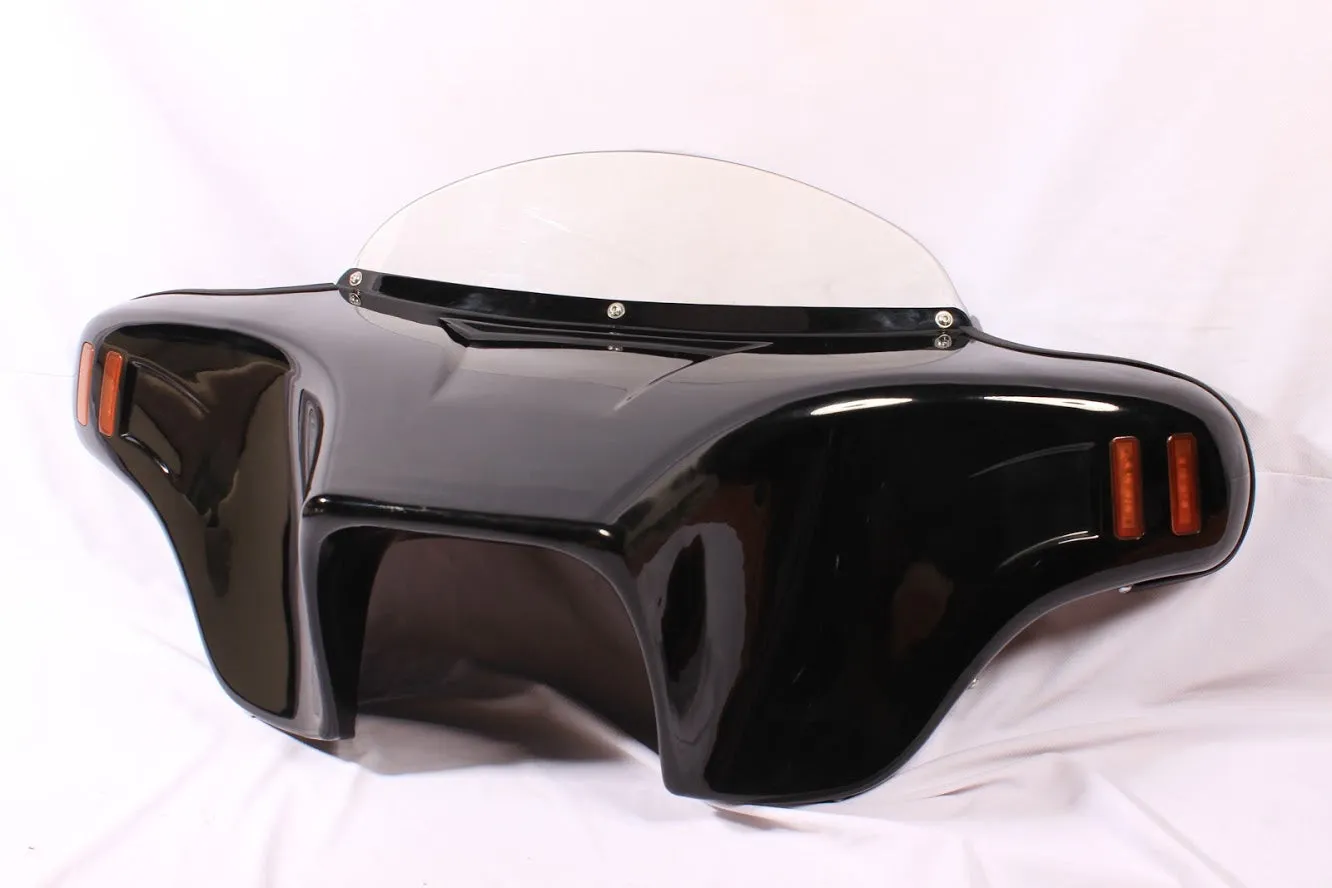 BATWING FAIRING WINDSHIELD TRIUMPH ROCKET III TOURING 2008-2017  CUTOUT PAINTED AMBER