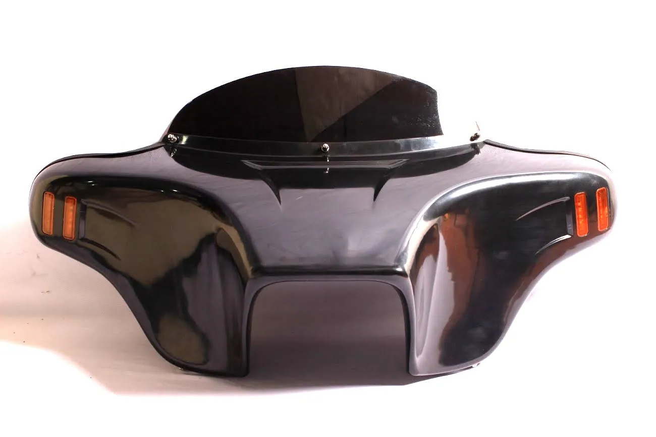 Batwing Fairing Windshield Triumph Touring Rocket 3 6x9 Painted ABS Amber Light