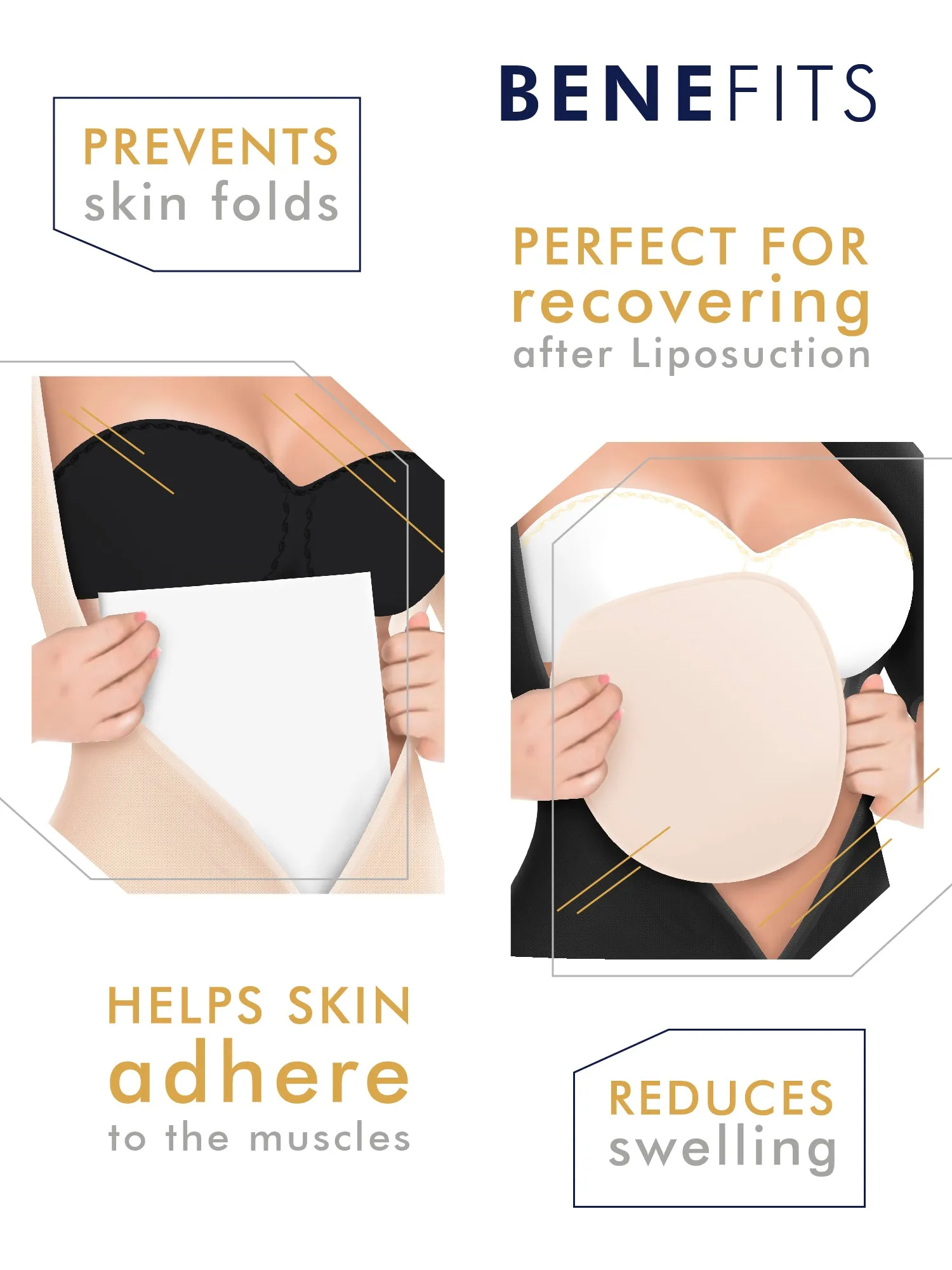 Be Shapy | Salome 0218 Colombian Body Shaper Shorts   Ab Board Liposuction   Abdominal Lipo Foams