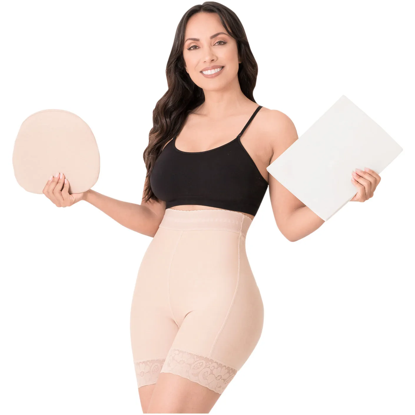 Be Shapy | Salome 0218 Colombian Body Shaper Shorts   Ab Board Liposuction   Abdominal Lipo Foams