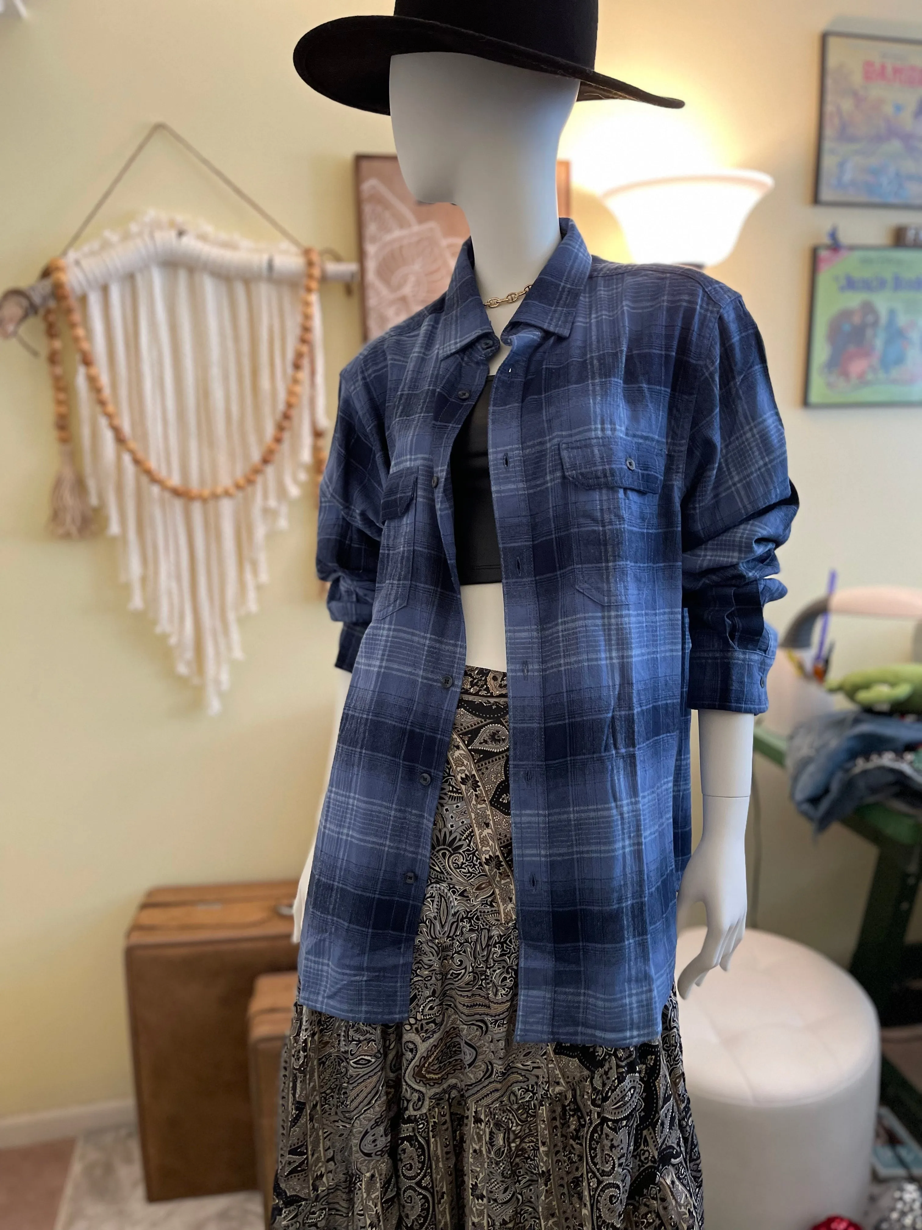 Belly Up Patched Flannel