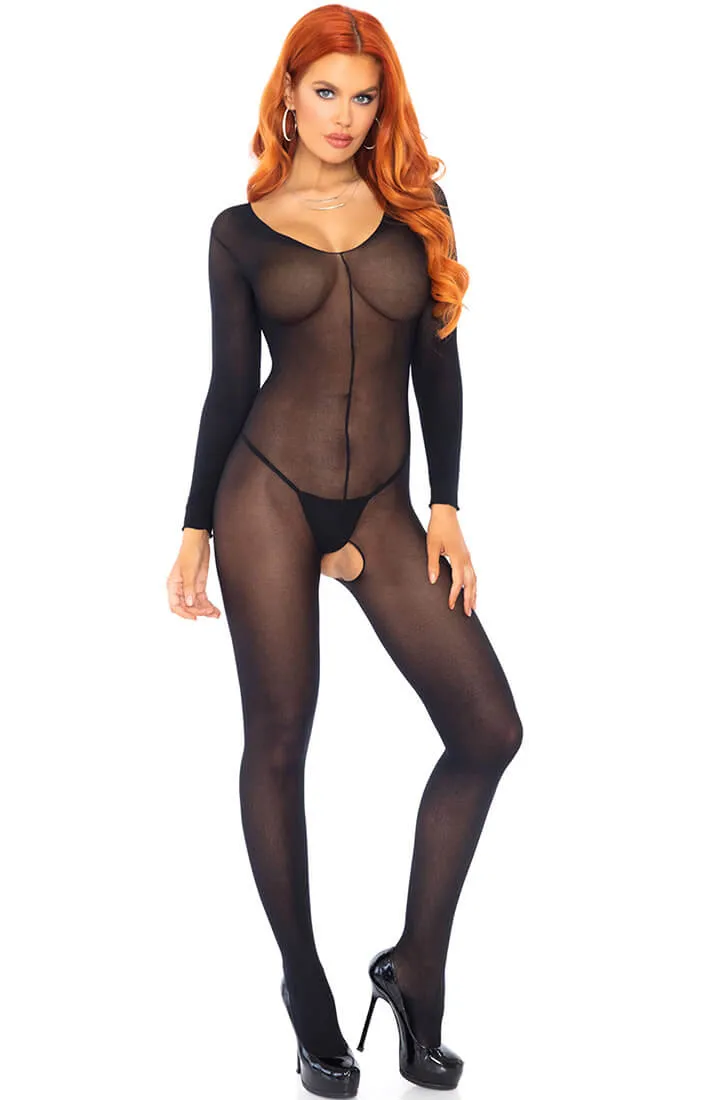 Black sheer mesh bodystocking - Imagine That