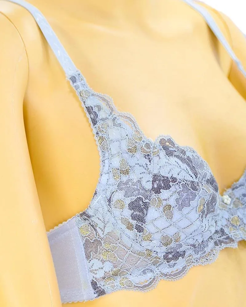 Bridal Embroidered Bra - Soft Padded Underwired Bra - Taiwan Bra - 2025