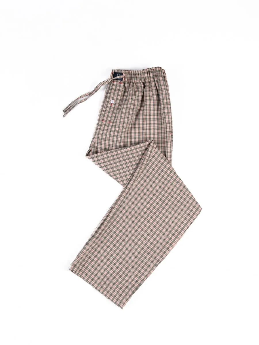 Brown Red Premium Cotton Blend Pajama