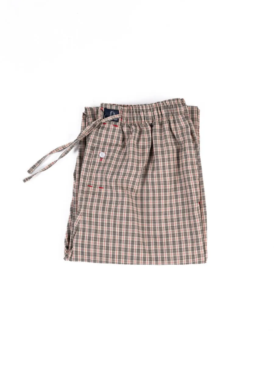 Brown Red Premium Cotton Blend Pajama
