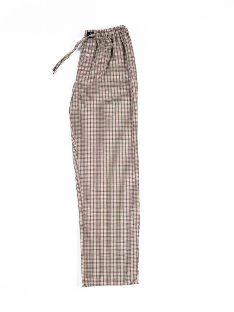 Brown Red Premium Cotton Blend Pajama