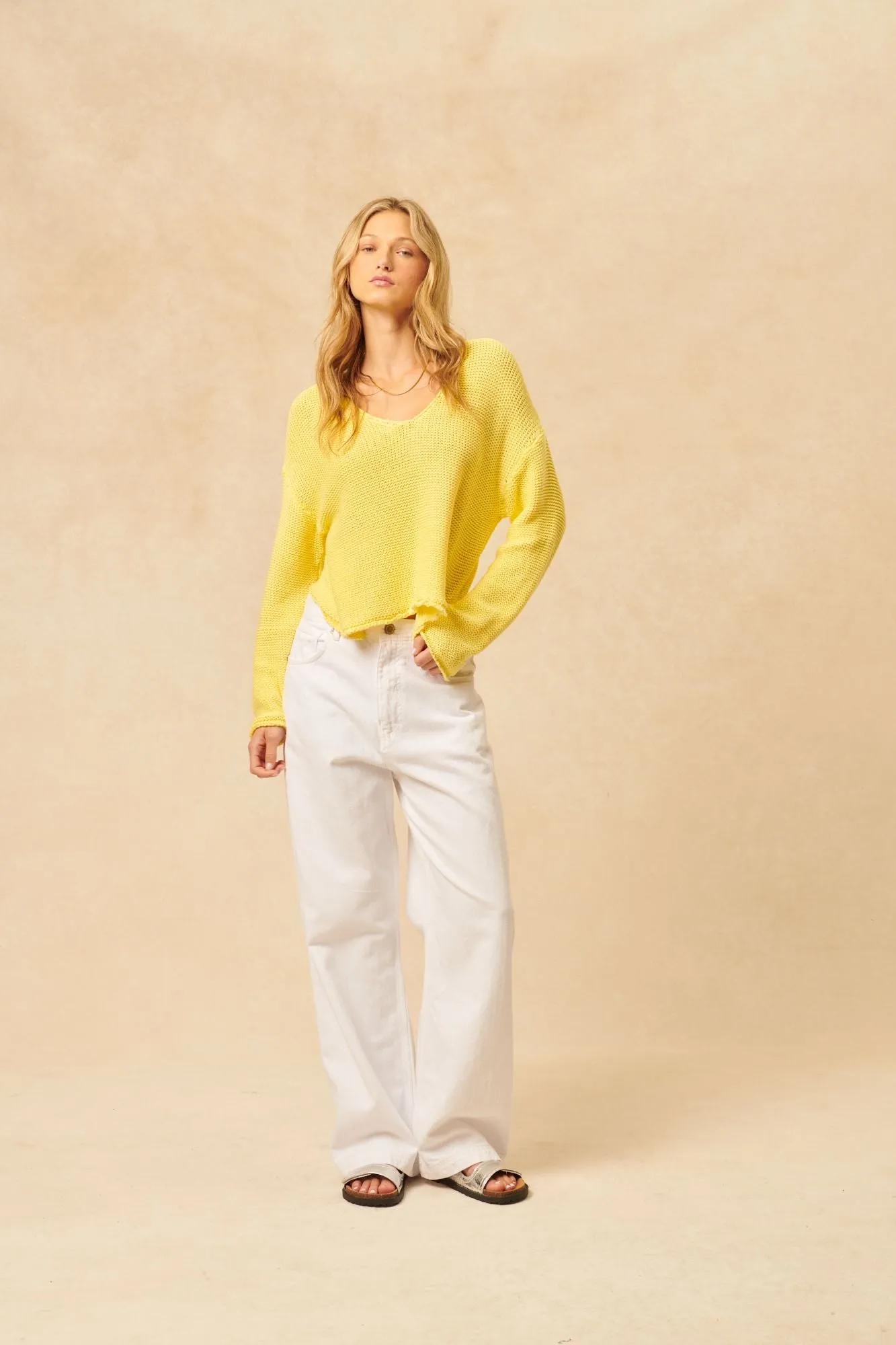 Cade V Neck-Sunshine