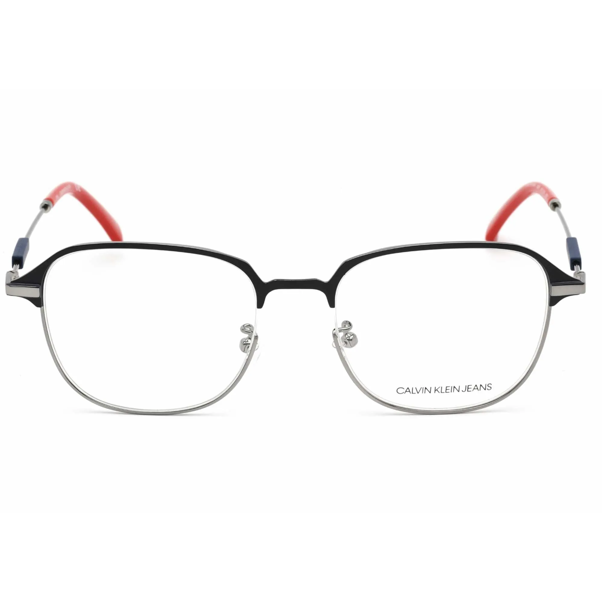 Calvin Klein Jeans Unisex Eyeglasses - Navy Metal Frame Clear Lens | CKJ19104A 405