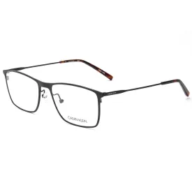 Calvin Klein Men's Eyeglasses - Black Rectangular Metal Full Rim Frame | CK5468 001