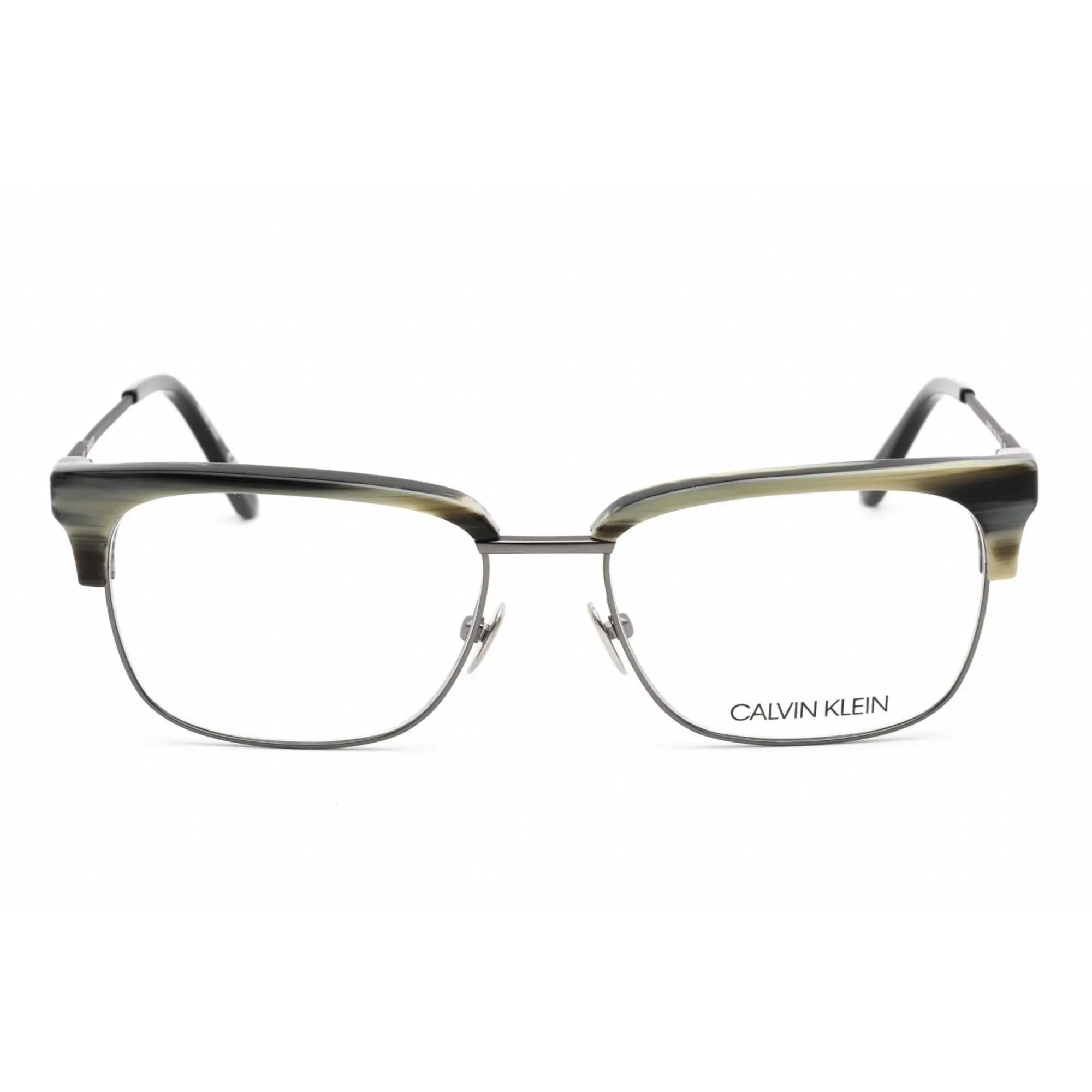 Calvin Klein Men's Eyeglasses - Charcoal Horn Metal Frame | CALVIN KLEIN CK18124 018
