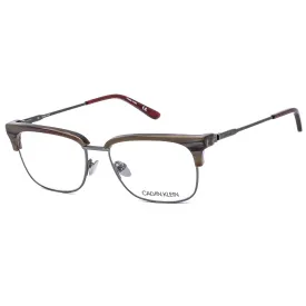 Calvin Klein Men's Eyeglasses - Chocolate Horn Metal Frame Clear Lens | CK18124 209