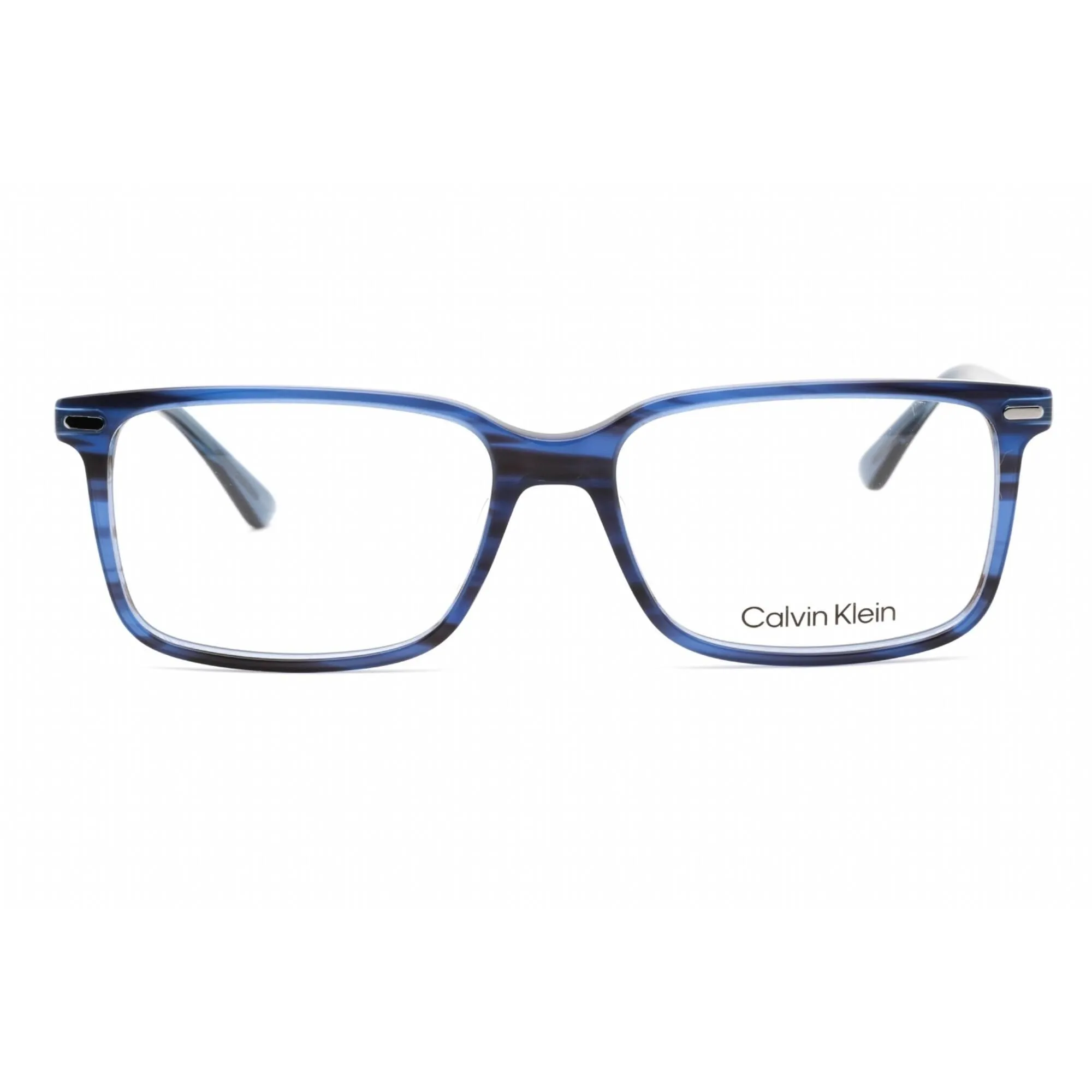 Calvin Klein Men's Eyeglasses - Full Rim Blue Horn Plastic Rectangular | CK22542 420