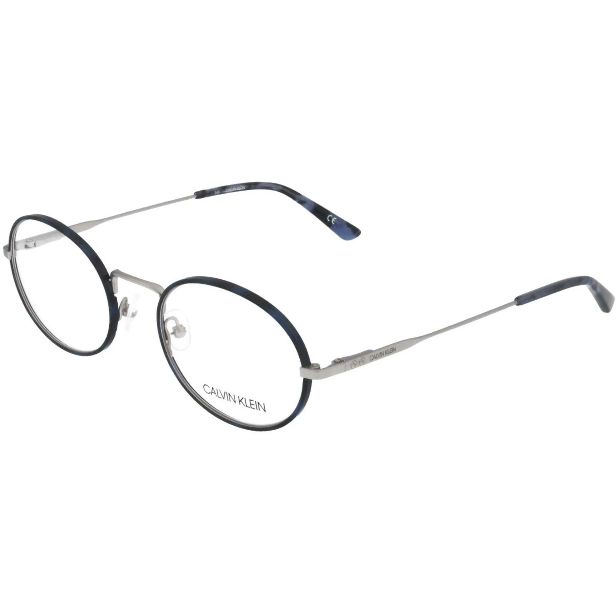 Calvin Klein Men's Eyeglasses - Navy Tortoise Metal Round | CALVIN KLEIN CK20115 456