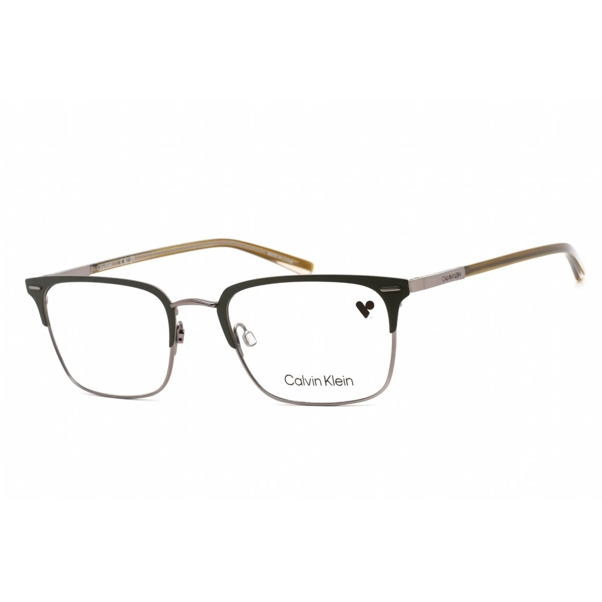 Calvin Klein Men's Eyeglasses - Rectangular Satin Cargo Plastic Frame | CK21302 310