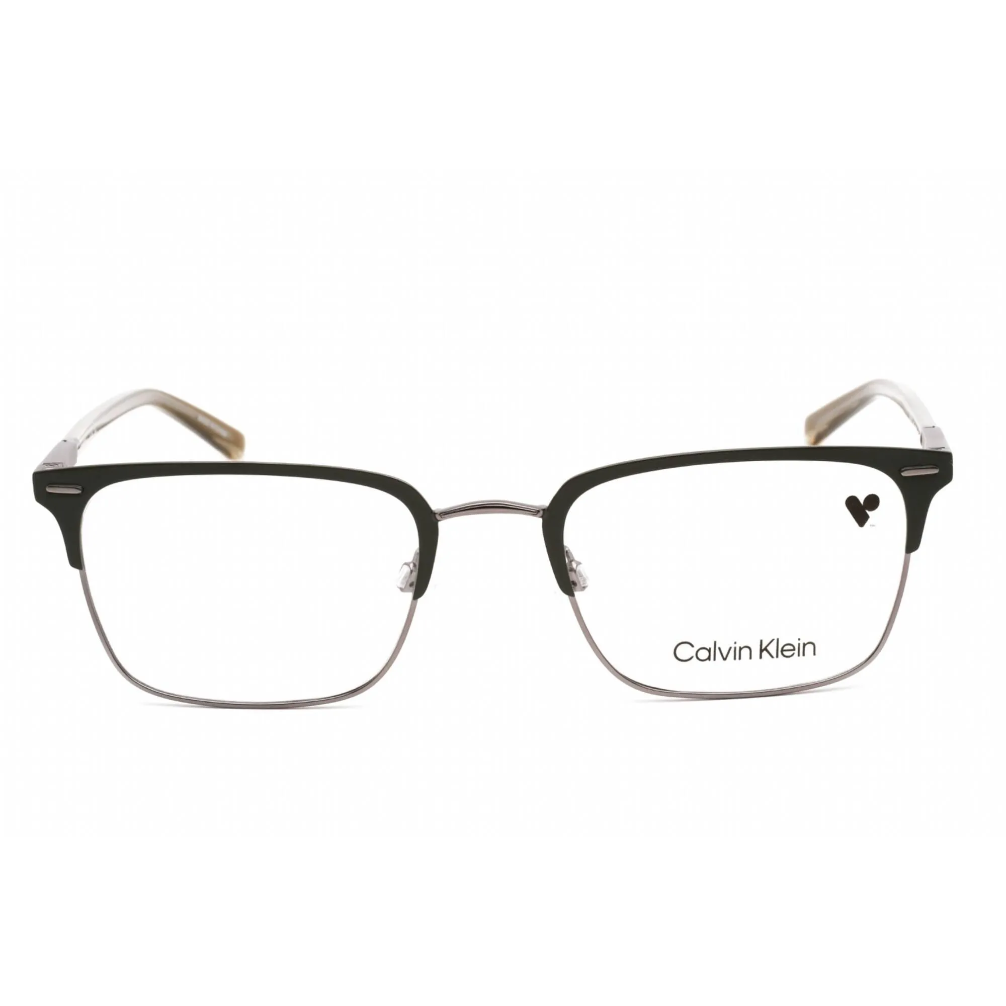 Calvin Klein Men's Eyeglasses - Rectangular Satin Cargo Plastic Frame | CK21302 310