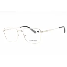Calvin Klein Men's Eyeglasses - Silver Metal Square Full Rim Frame | CK23104 045