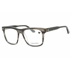 Calvin Klein Men's Eyeglasses - Striped Grey Full Rim Rectangular Frame | CK22538 023