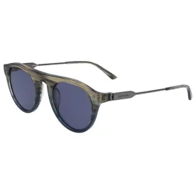 Calvin Klein Men's Sunglasses - Taupe Blue Horn Grad Frame | CALVIN KLEIN CK20701S 275