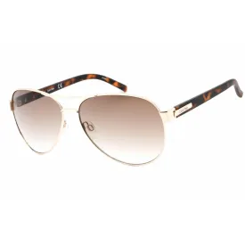 Calvin Klein Retail Unisex Sunglasses - Golden Full Rim Aviator Frame | R356S 718