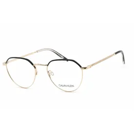 Calvin Klein Unisex Eyeglasses - Gold/Black Metal Round Shape Frame | CK20127 715