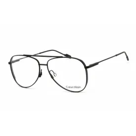 Calvin Klein Unisex Eyeglasses - Matte Black Metal Aviator Shape Frame | CK21100 001