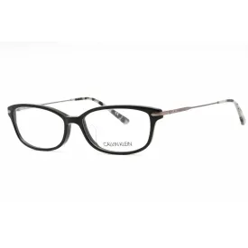 Calvin Klein Women's Eyeglasses - Black Plastic Rectangular Full Rim | CK18714A 001