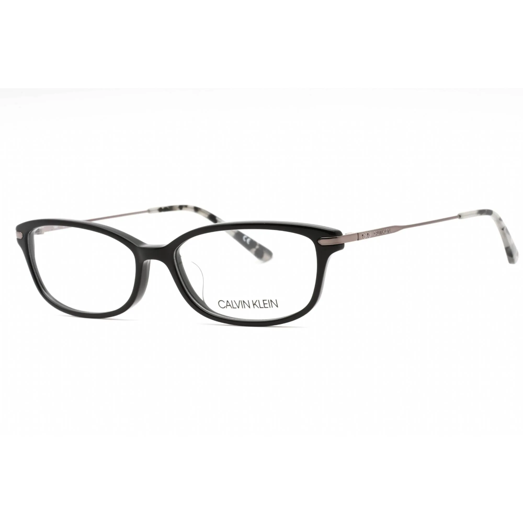 Calvin Klein Women's Eyeglasses - Black Plastic Rectangular Full Rim | CK18714A 001