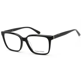 Calvin Klein Women's Eyeglasses - Black Rectangular Acetate Full Rim | CK21520 001