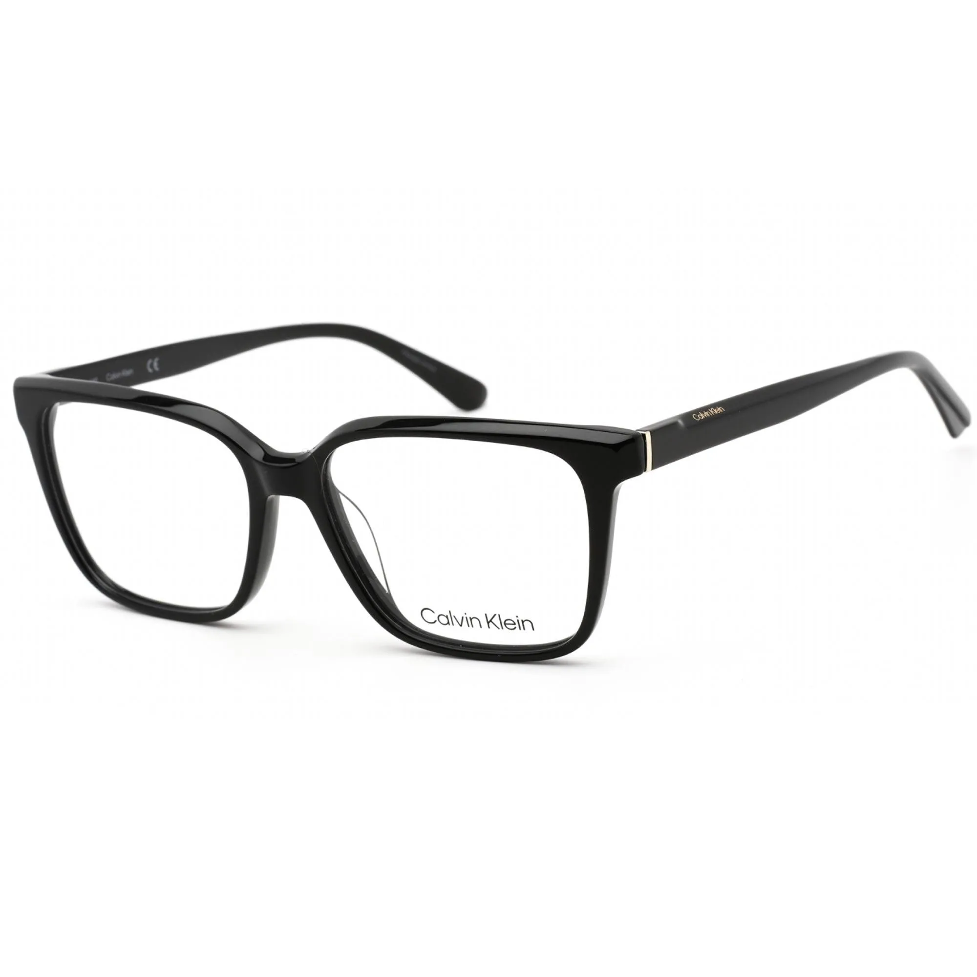 Calvin Klein Women's Eyeglasses - Black Rectangular Acetate Full Rim | CK21520 001