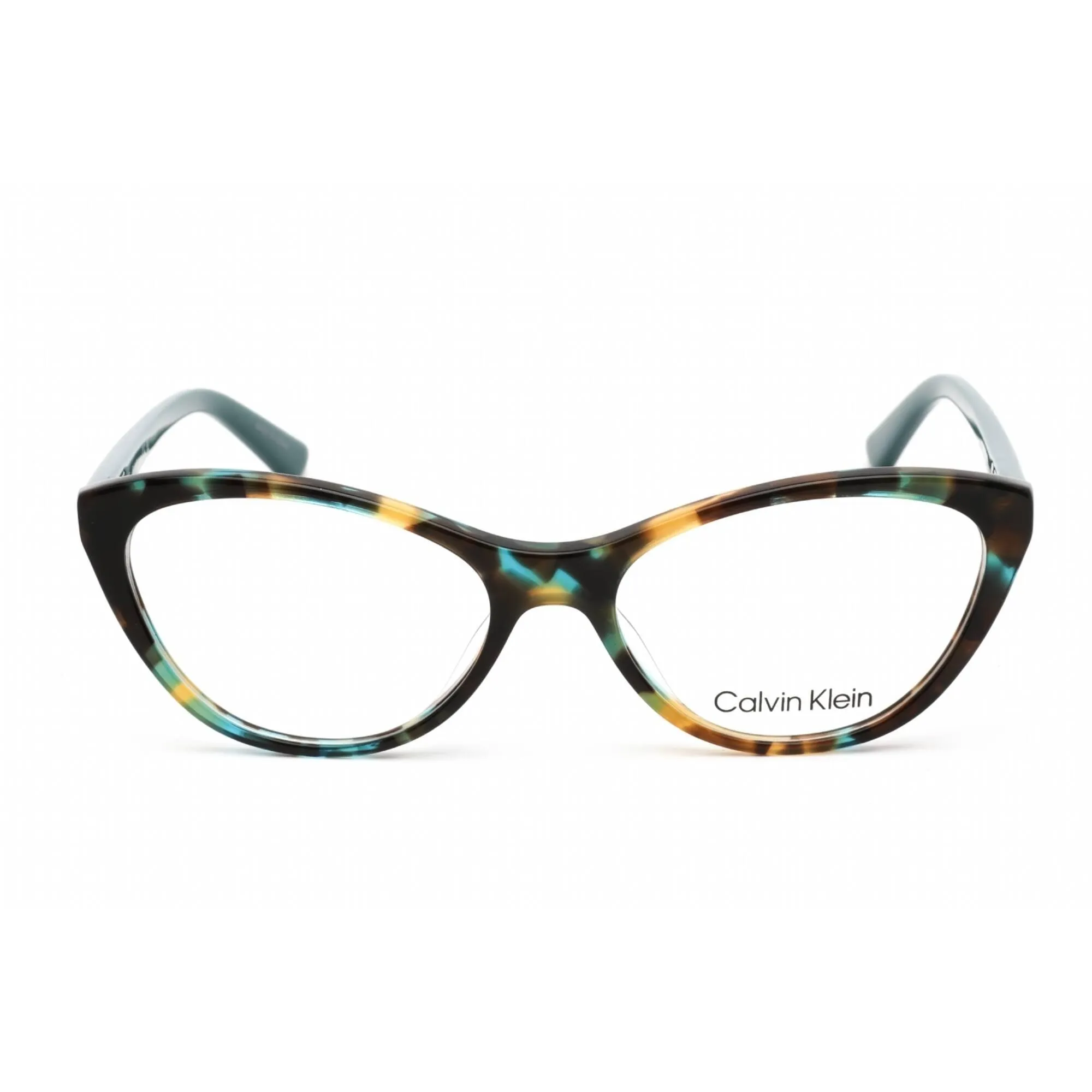 Calvin Klein Women's Eyeglasses - Cat Eye Shape Turquoise Tortoise Frame | CK20506 442