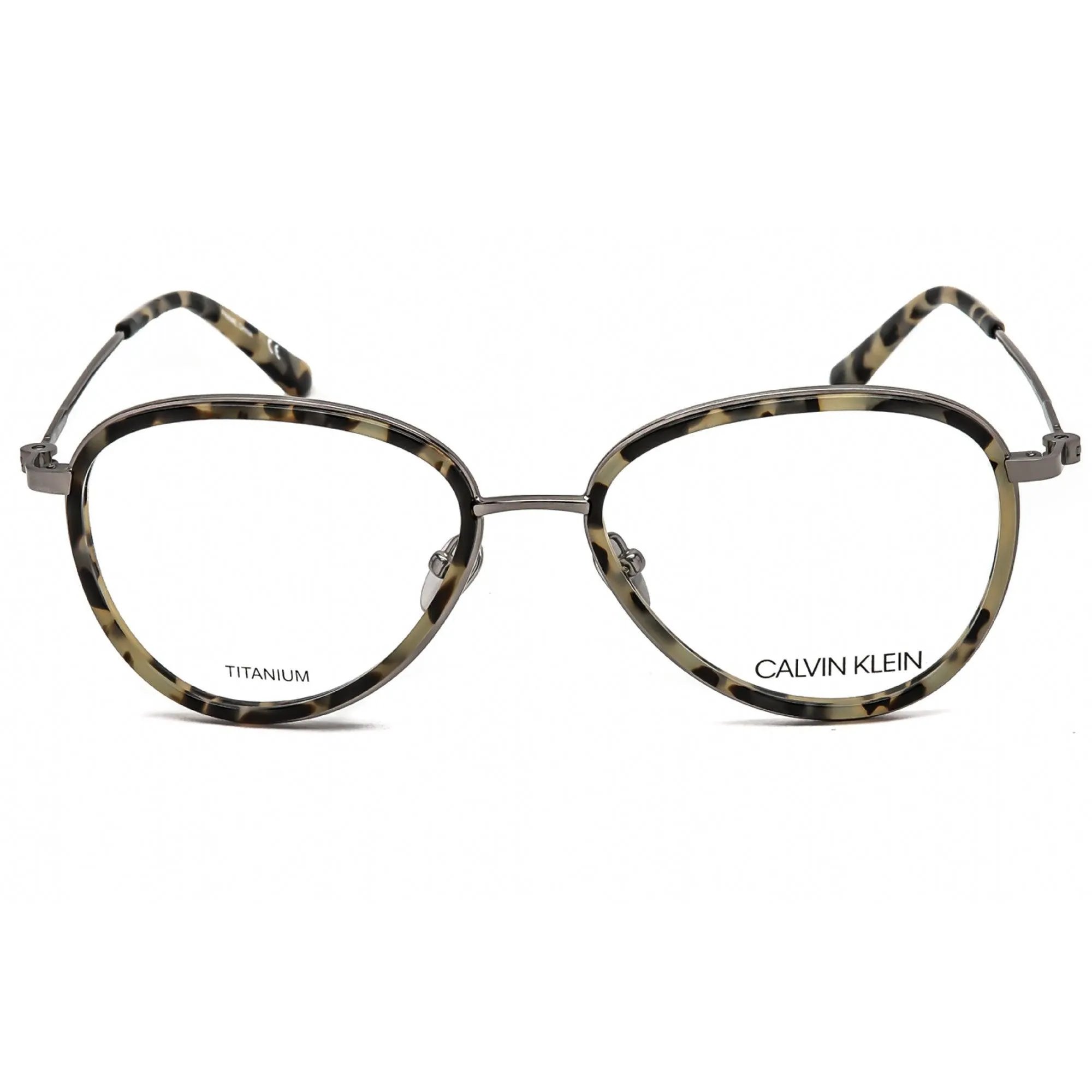 Calvin Klein Women's Eyeglasses - Cream Tortoise Pilot | CALVIN KLEIN CK20106 106