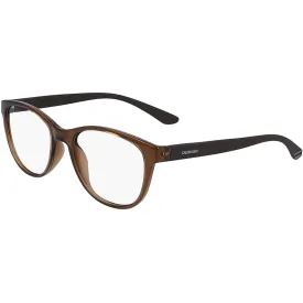 Calvin Klein Women's Eyeglasses - Crystal Amber Square | CALVIN KLEIN CK19572 281
